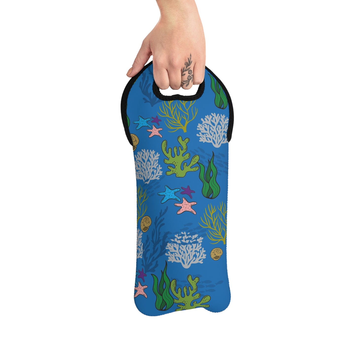 Coral Reef Wine Tote Bag