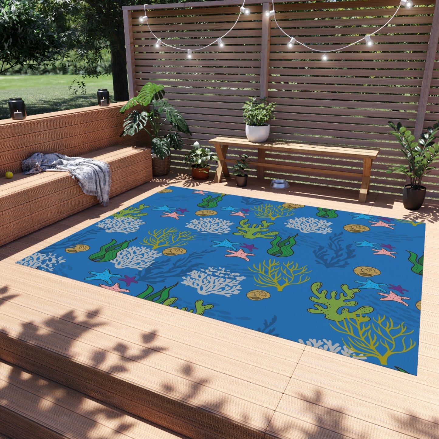 Outdoor Coral Reef Rug