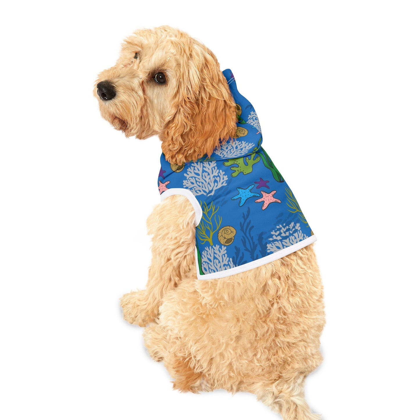 Pet Hoodie - Coral Reef Design for Pet Lovers