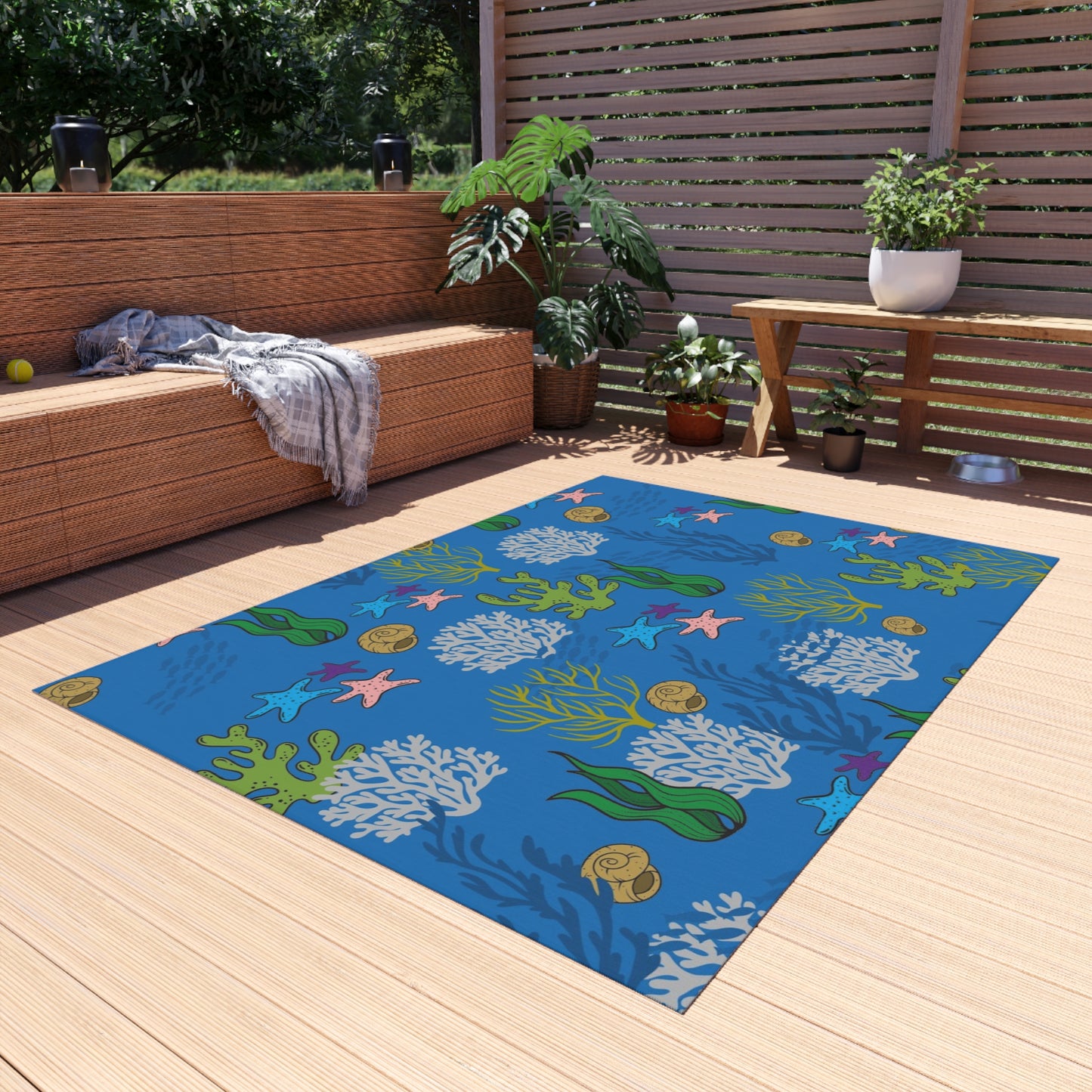 Outdoor Coral Reef Rug