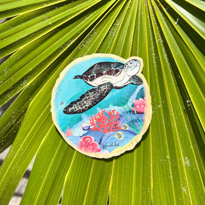 Turtle Reef - Bamboo Sticker