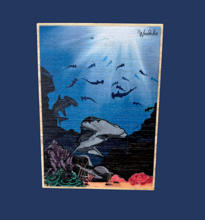 Hammerhead - Bamboo Sticker